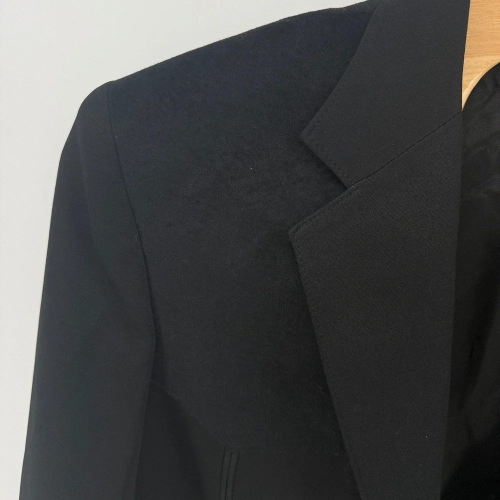 Pagano West Mens 48L Western Blazer Black Orange Hand Painted‎ Custom Sport Coat